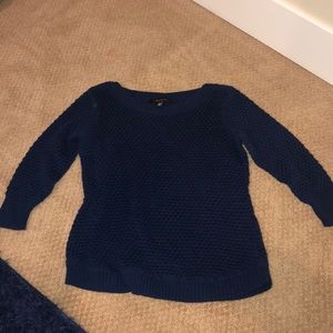 Navy blue knit sweater